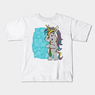 Vegan unicorn Kids T-Shirt